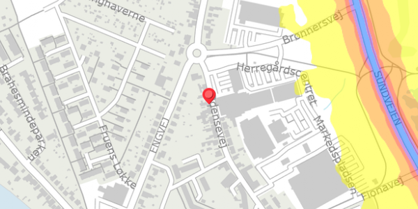Trafikstøjkort på Odensevej 23, . , 5600 Faaborg