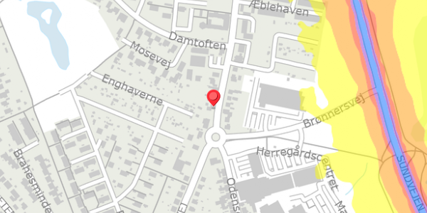 Trafikstøjkort på Odensevej 37, . , 5600 Faaborg