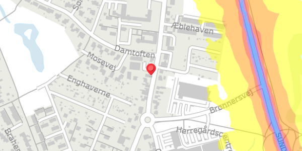 Trafikstøjkort på Odensevej 45, 5600 Faaborg