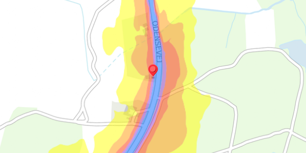 Trafikstøjkort på Odensevej 193, . , 5600 Faaborg