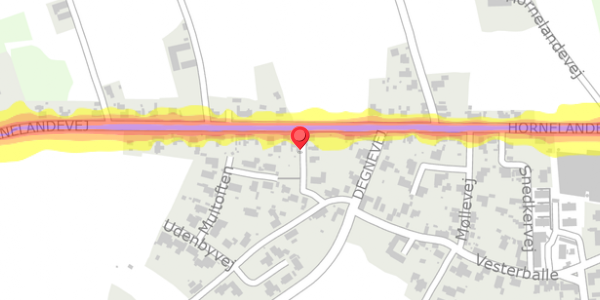 Trafikstøjkort på Smedetoften 5, . , 5600 Faaborg
