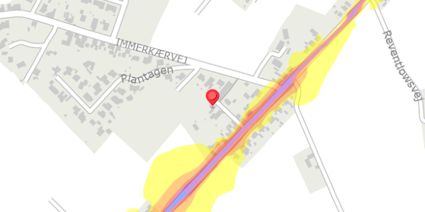 Trafikstøjkort på Solbakkevej 3, 5600 Faaborg