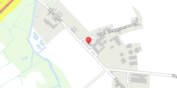Trafikstøjkort på Spanget 7, 5600 Faaborg