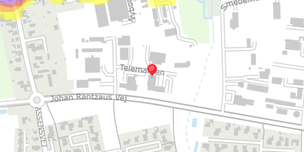 Trafikstøjkort på Telemarken 4, 5600 Faaborg