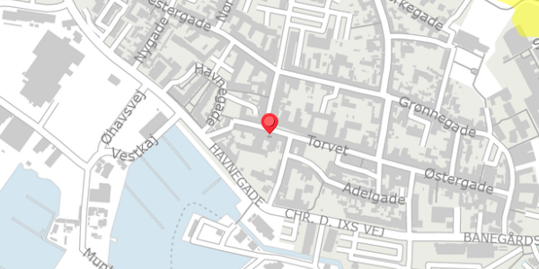Trafikstøjkort på Torvegade 25, . , 5600 Faaborg