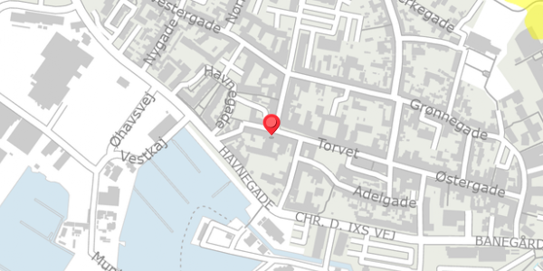 Trafikstøjkort på Torvegade 25C, . , 5600 Faaborg