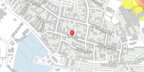 Trafikstøjkort på Torvet 6, 5600 Faaborg