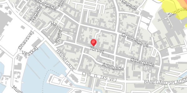 Trafikstøjkort på Torvet 8A, 5600 Faaborg