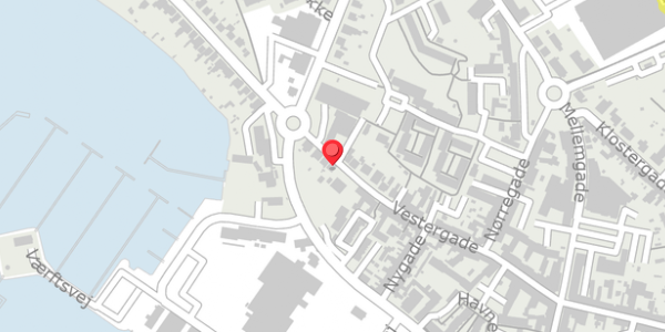 Trafikstøjkort på Vestergade 39, 5600 Faaborg