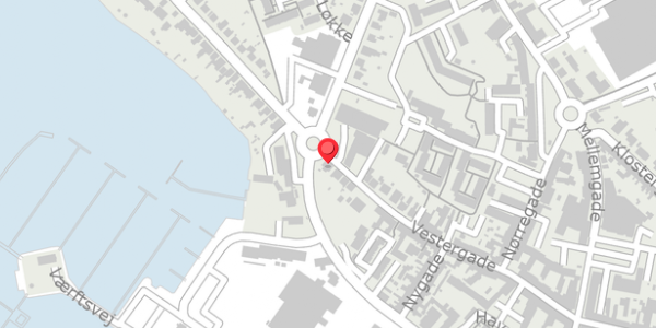 Trafikstøjkort på Vestergade 45, 5600 Faaborg