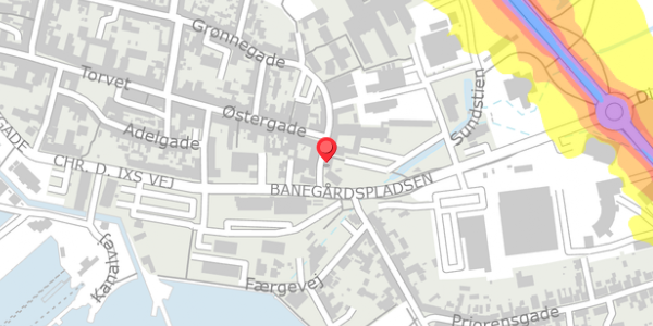 Trafikstøjkort på Østergade 49, . , 5600 Faaborg
