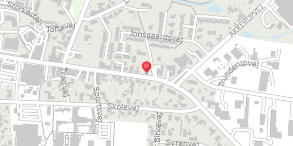 Trafikstøjkort på Algade 8, 5683 Haarby