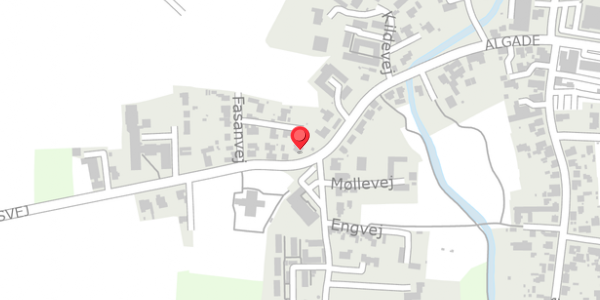 Trafikstøjkort på Algade 58, 5683 Haarby
