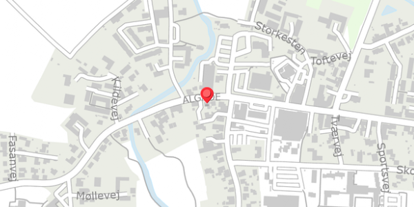 Trafikstøjkort på Algade 61, 5683 Haarby