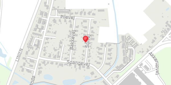 Trafikstøjkort på Solvej 9, 5683 Haarby