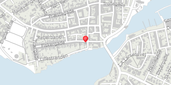 Trafikstøjkort på Fiskergade 13, 5300 Kerteminde