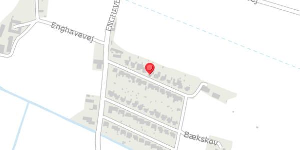 Trafikstøjkort på Bækskov 12, 5290 Marslev