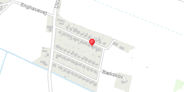 Trafikstøjkort på Bækskov 19, 5290 Marslev