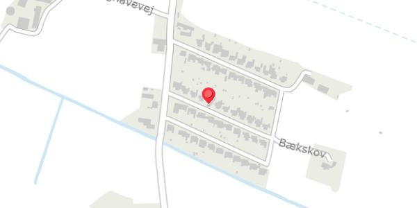 Trafikstøjkort på Bækskov 34, 5290 Marslev
