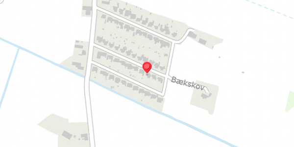 Trafikstøjkort på Bækskov 39, 5290 Marslev
