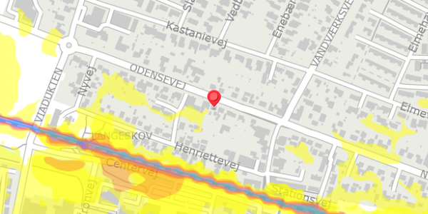 Trafikstøjkort på Odensevej 12, . , 5550 Langeskov