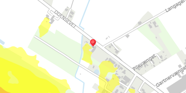 Trafikstøjkort på Odensevej 60, . , 5550 Langeskov