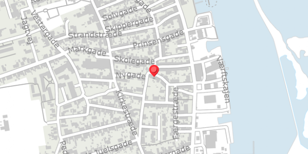 Trafikstøjkort på Buegade 21, . , 5960 Marstal