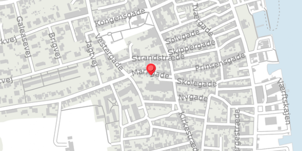 Trafikstøjkort på Markgade 7, 5960 Marstal