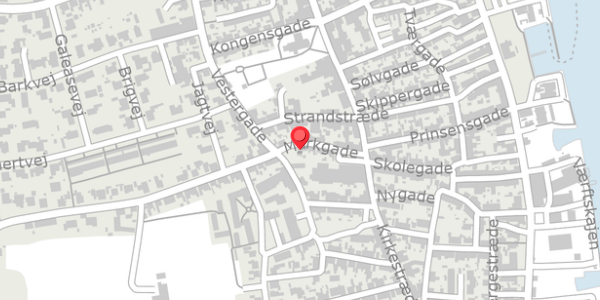 Trafikstøjkort på Markgade 17, 5960 Marstal