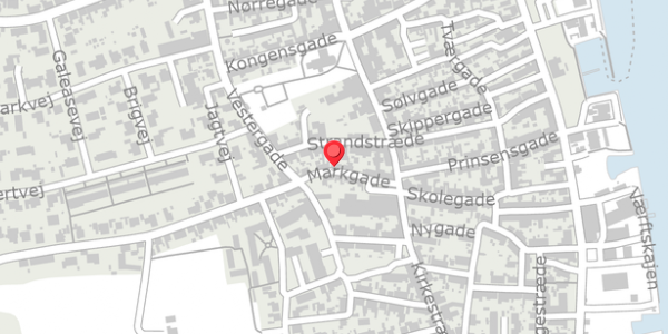 Trafikstøjkort på Markgade 18, . , 5960 Marstal