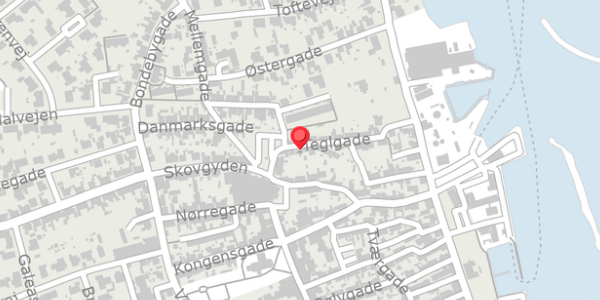 Trafikstøjkort på Teglgade 39, . , 5960 Marstal