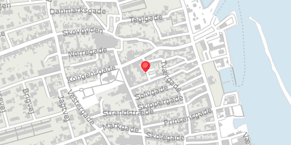 Trafikstøjkort på Toldbodgade 26, 5960 Marstal