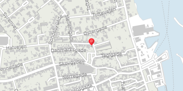Trafikstøjkort på Bredgade 7, . , 5960 Marstal