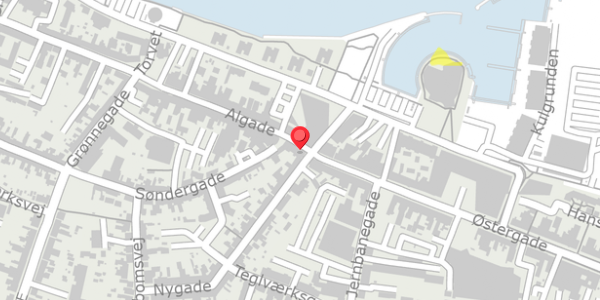 Trafikstøjkort på Algade 60A, . , 5500 Middelfart