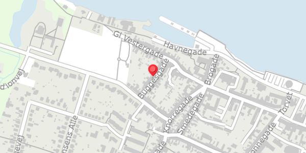 Trafikstøjkort på Buggesgade 18, . , 5500 Middelfart