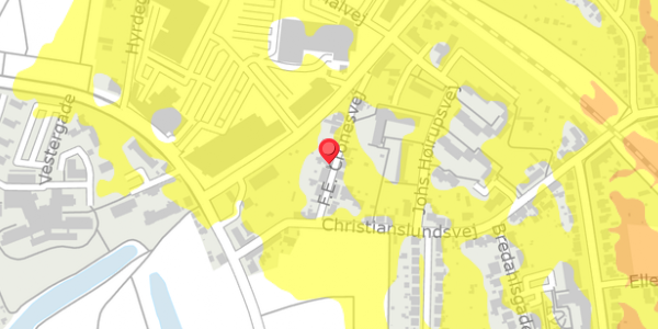 Trafikstøjkort på F.E. Cronesvej 9, . , 5800 Nyborg