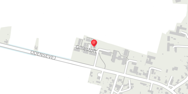 Trafikstøjkort på Gillestoft 2, 5800 Nyborg