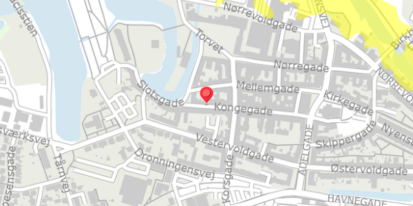 Trafikstøjkort på Kongegade 3, 5800 Nyborg