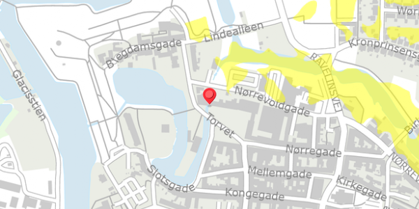 Trafikstøjkort på Torvet 12, 5800 Nyborg