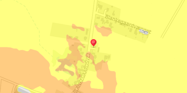 Trafikstøjkort på Blankegaardsvej 12, 5466 Asperup