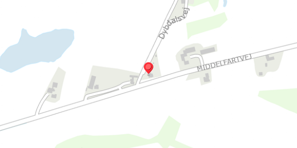 Trafikstøjkort på Dybdalsvej 2, 5466 Asperup