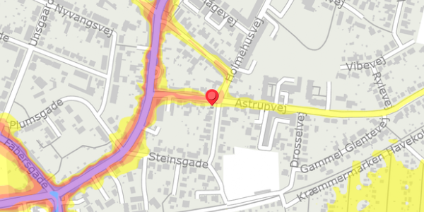Trafikstøjkort på Astrupvej 13, . , 5000 Odense C