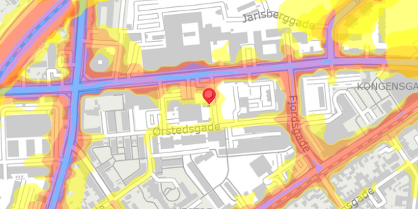 Trafikstøjkort på B. Bangs Gade 2, 5000 Odense C