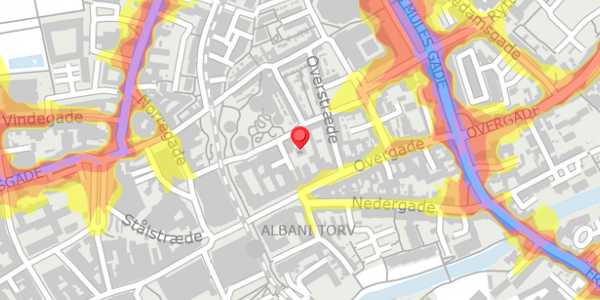 Trafikstøjkort på Bangs Boder 26, 1. , 5000 Odense C
