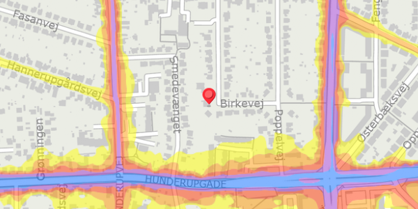 Trafikstøjkort på Birkevej 21, . , 5230 Odense M