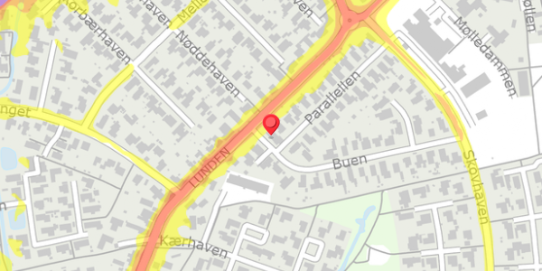 Trafikstøjkort på Buen 2, 5320 Agedrup
