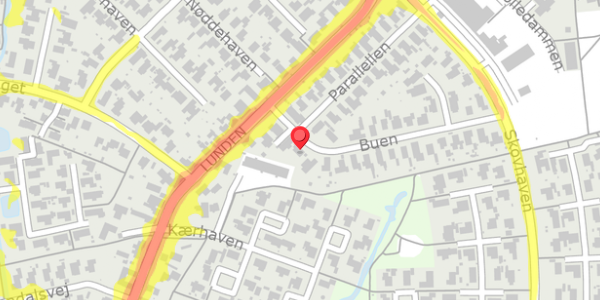 Trafikstøjkort på Buen 9, 5320 Agedrup