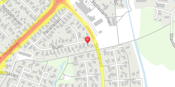 Trafikstøjkort på Buen 37, 5320 Agedrup