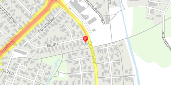 Trafikstøjkort på Buen 39, 5320 Agedrup