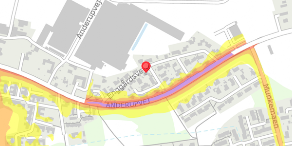 Trafikstøjkort på Enggårdsvej 8, 5270 Odense N